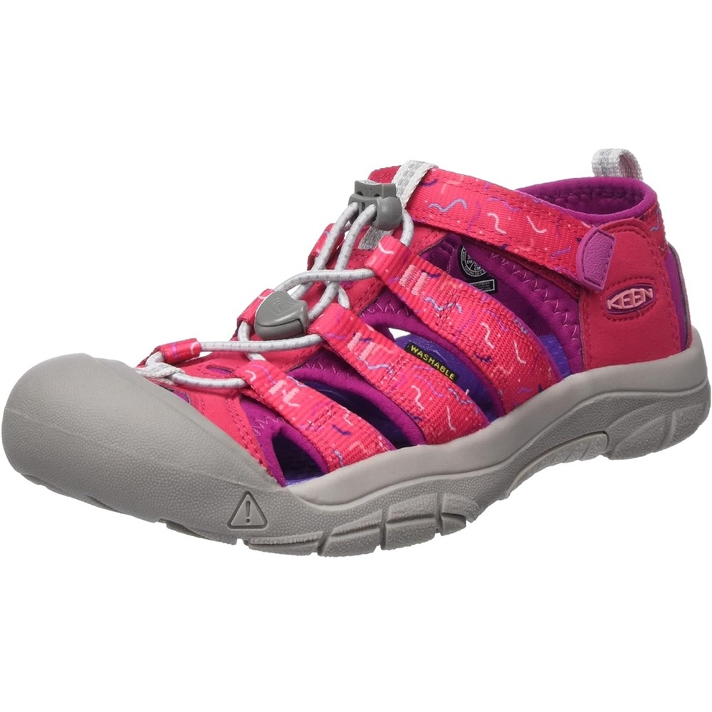 NWT Keen Big Kids’ size 7 Newport H2 sandals pink and grey